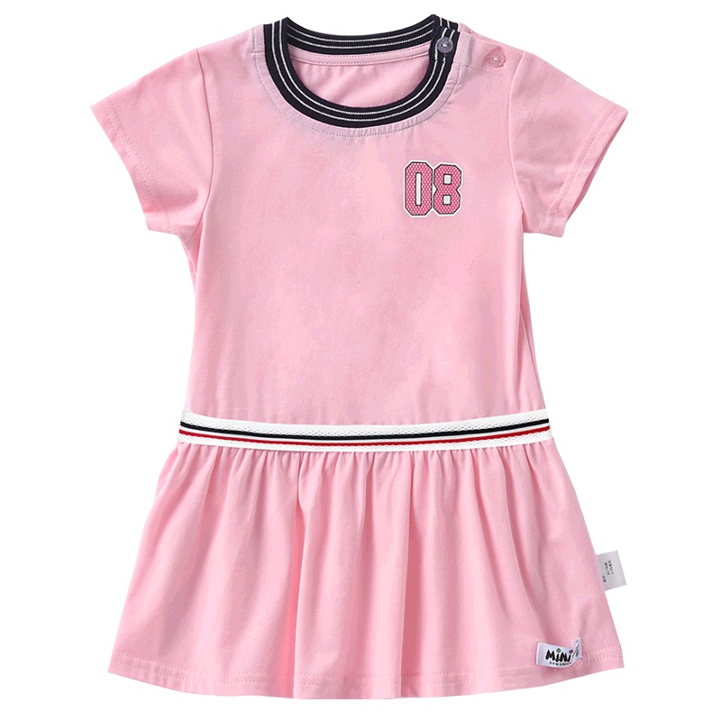 铅笔俱乐部女童连衣裙2019新款夏装宝宝小女孩运动裙子潮