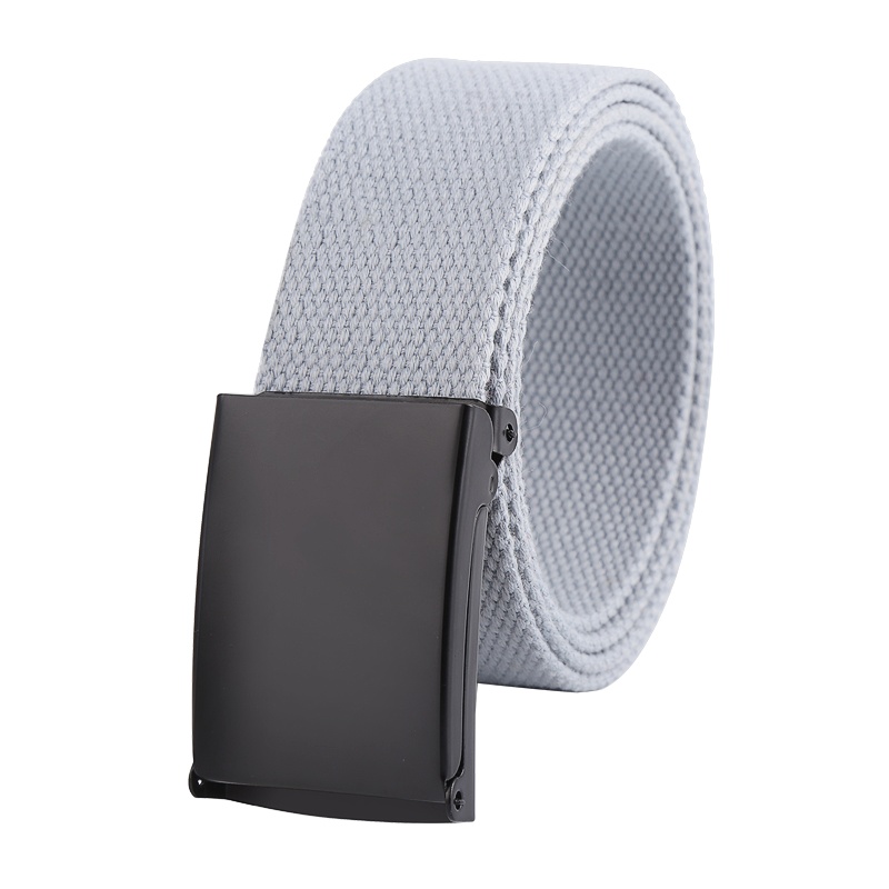 【顺丰配送】裤腰带扣头帆布送男友生日礼物平滑扣裤带编织腰带男士休闲皮带