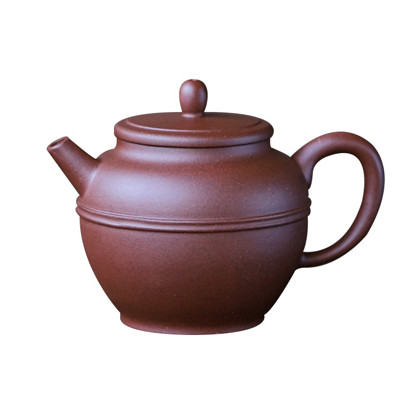 蕙韵 『高线圆』宜兴紫砂壶原矿老清水泥 家用功夫泡茶壶茶具 140ml