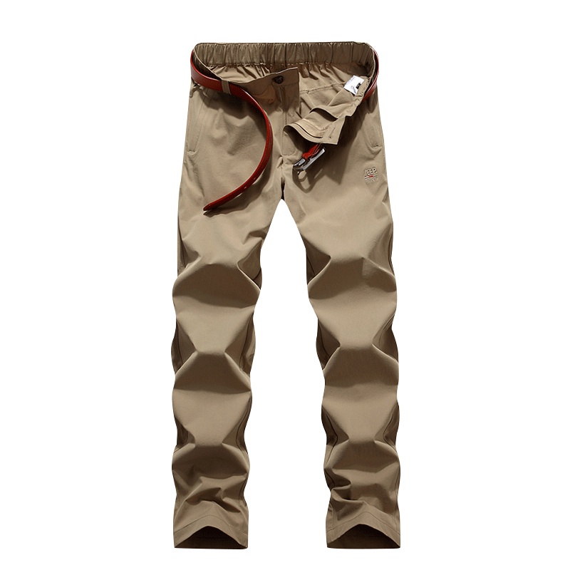 JEEP吉普春夏季薄款休闲裤男直筒宽松新款男士裤子男潮商务西裤纯色百搭青年修身男装