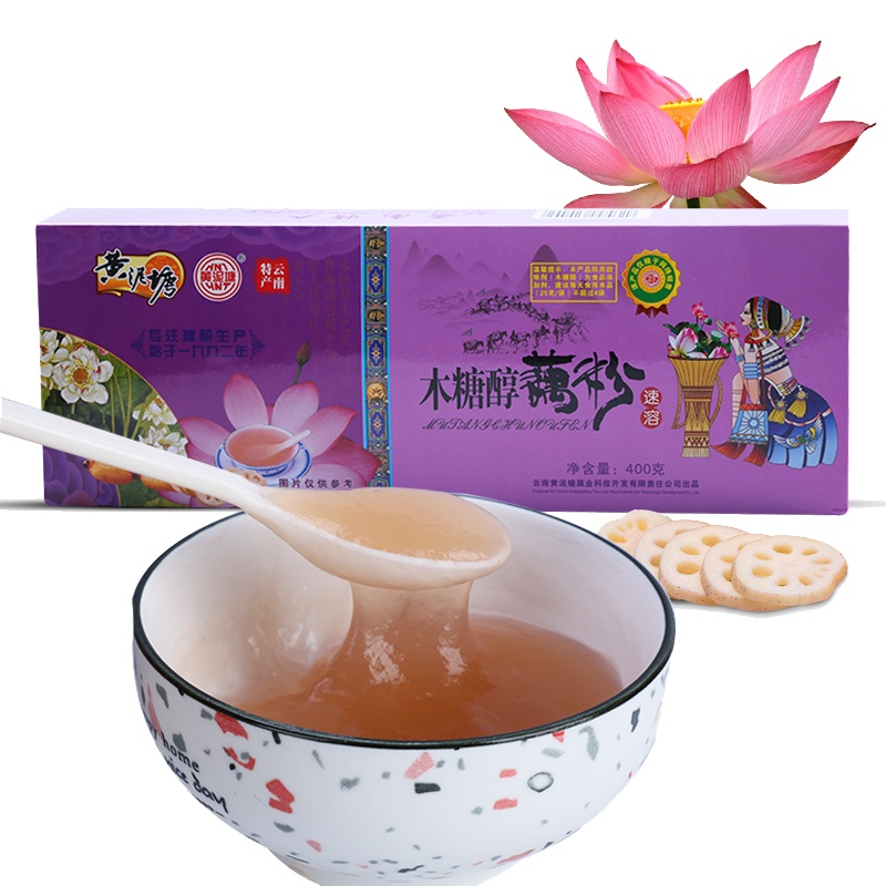 一座保山 黄泥塘早餐代餐方便速溶木糖醇藕粉400g