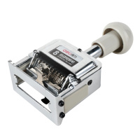 得力(deli) 自动号码机 手动打码机编号打号器页码机日期可调数字印章 8位自动号码机 7508 H