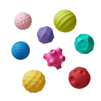 babycare婴儿手抓球 8个装 宝宝触觉感知训练球益智软胶按摩抚触球类玩具 7213