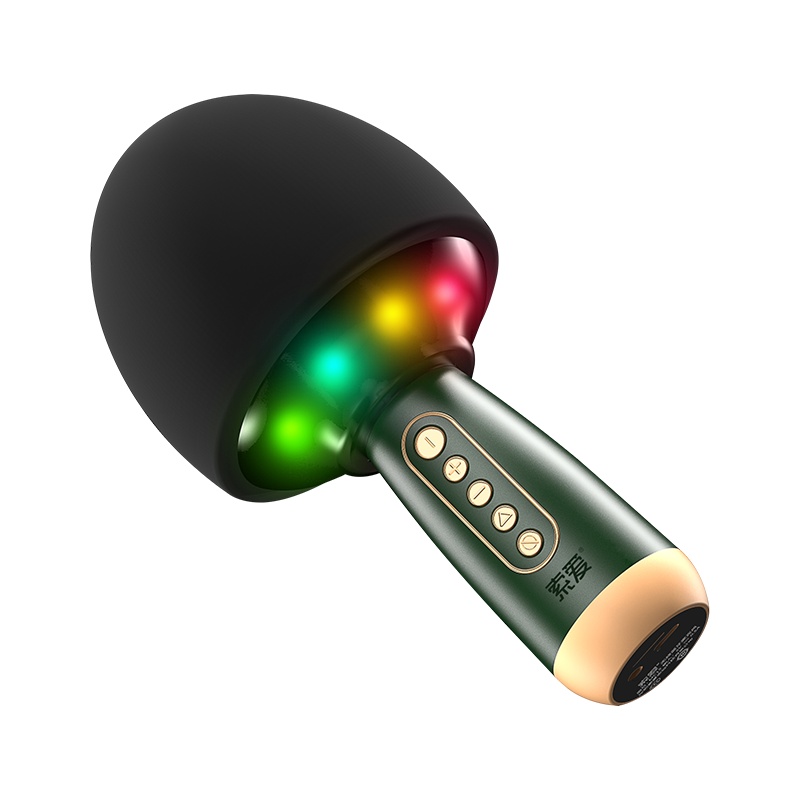 索爱(soaiy)专业麦克风家用电视唱歌K歌卡拉OK MC15(墨绿色)