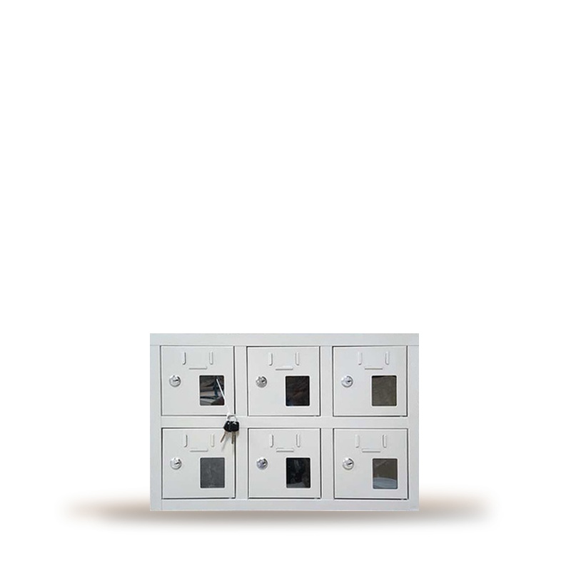 万尊部队手机柜 手机充电柜 学校手机存放柜箱 对讲机充电柜 手机寄存箱6门充电柜