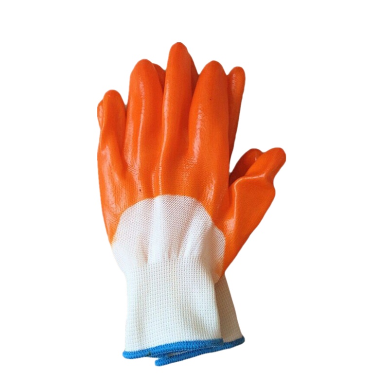 YW 牛筋浸胶涂胶 全胶 纱线 防护工业手套10双装