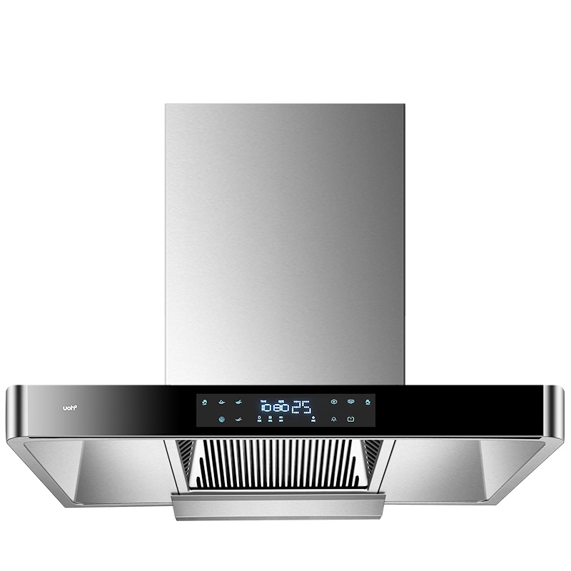 优好21m³大吸力欧式体感触控式自动洗油烟机 燃气灶猛火煤气炉具烟灶套餐HT101D+HZ206顶吸式油烟机套装液化气