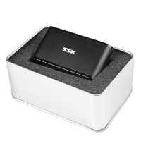 飚王（SSK）SCRM630 金属USB3.0多合一多功能读卡器 支持SD/TF/CF卡手机相机单反 黑色