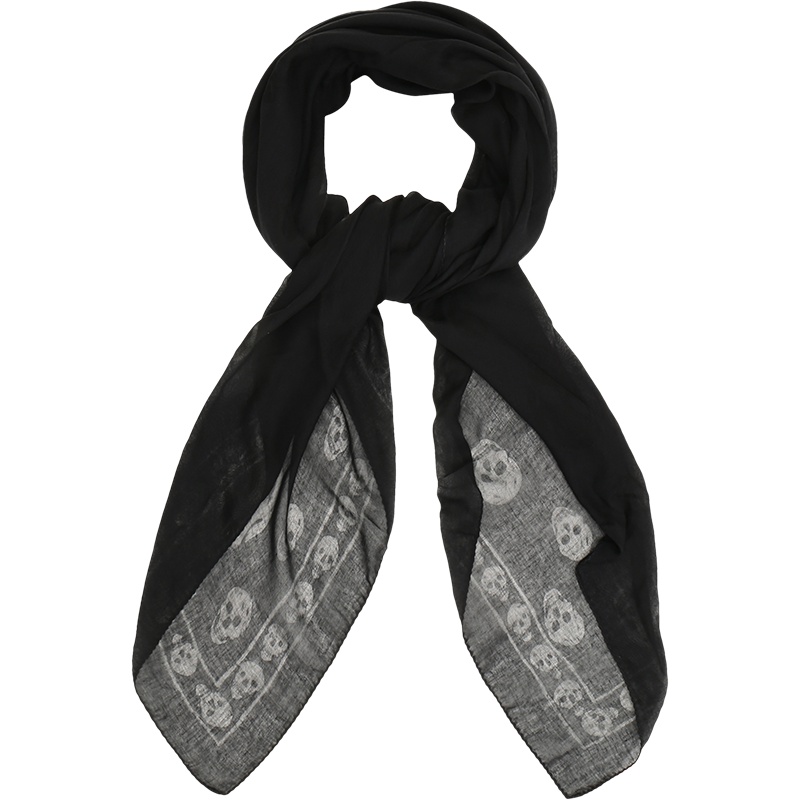 Alexander Mcqueen 亚历山大·麦昆 男女中性混纺围巾丝巾 406986 4843Q