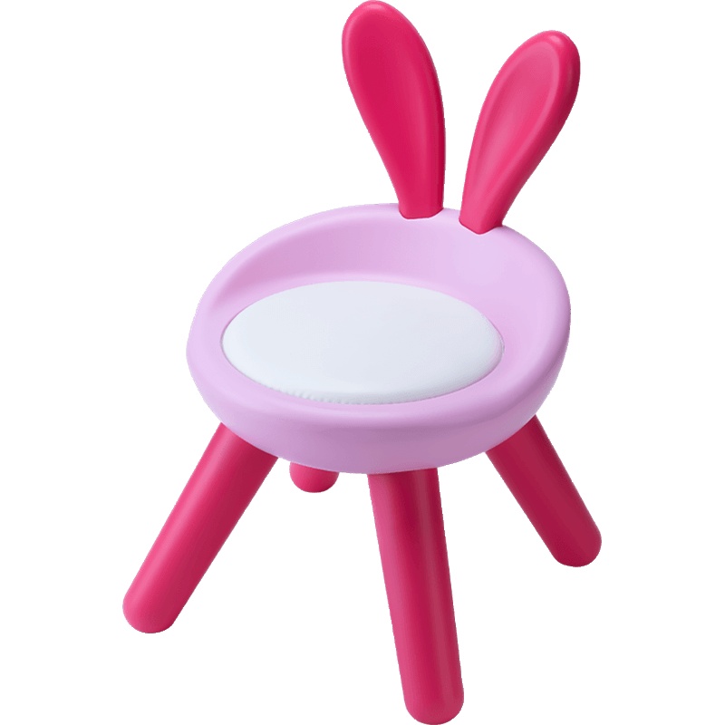 法耐儿童凳子可爱兔子靠背小板凳创意家用幼儿园宝宝凳孩子小椅子