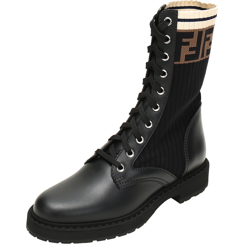 FENDI 女士 系带及踝靴骑士短靴 8T6780 A3H4