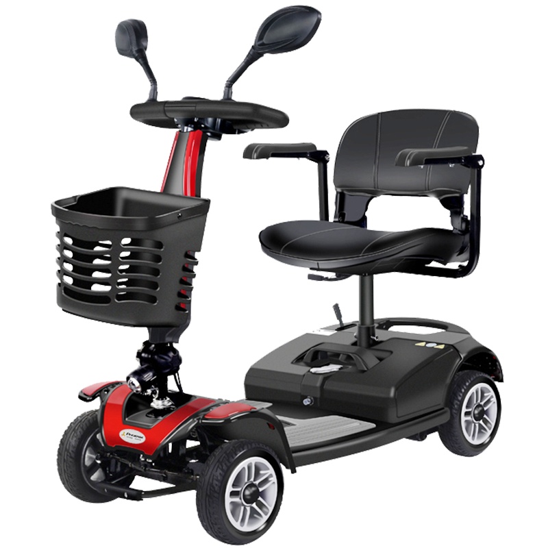 凤凰(PHOENIX)老人代步老年四轮电动车家用小型残疾人电瓶车助力锂电池可折叠轻便接送小孩
