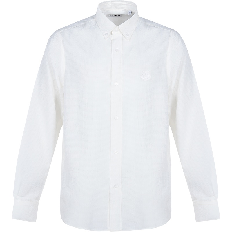 KENZO 高田贤三 男士 醋酯纤维/混纺长袖衬衫 FB5 5CH400 9CE