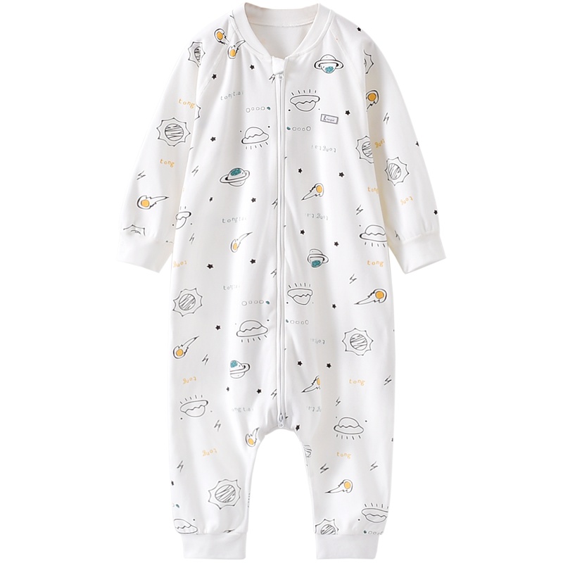 童泰夏季婴幼儿男女宝宝床品用品纯棉防踢被分腿拉链睡袋