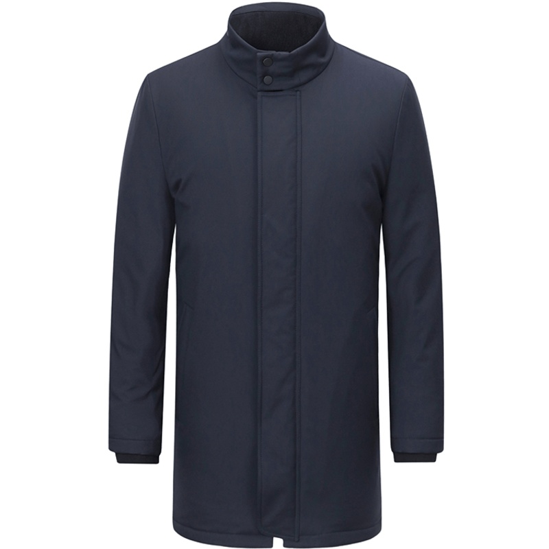 Youngor/雅戈尔冬季新品男士商务休闲白鸭绒立领连帽羽绒服外套957FQA