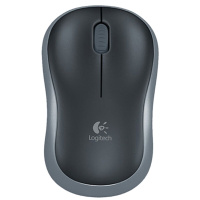 罗技(Logitech) M186无线鼠标 办公家用鼠标 灰黑色