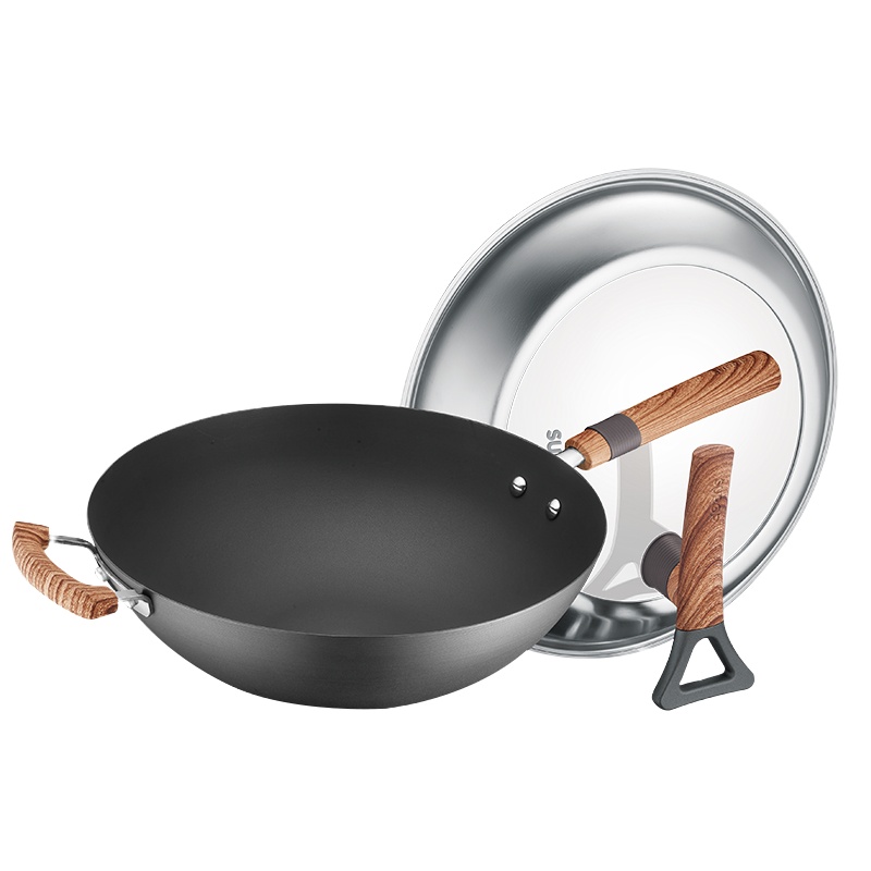 苏泊尔(SUPOR)有钛真不锈铁锅·可立盖 32cm HC32A1 送304铲子