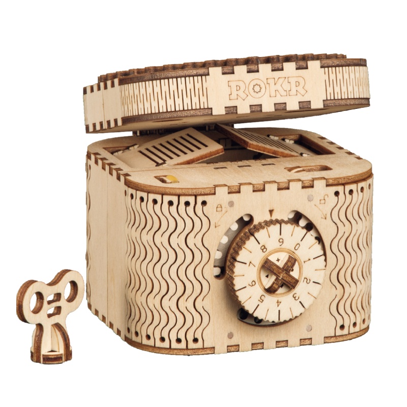 若态若客DIY手工拼装模型密码盒拼图减压生日礼物男女结婚情人节 密码盒