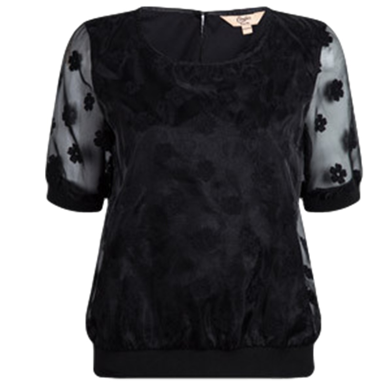 【福利款】拉夏贝尔百搭蕾丝T恤