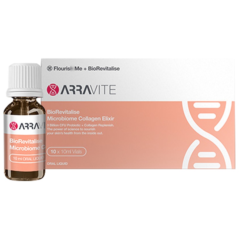 ARRAVITE弹力小魔瓶益生菌口服液10ml*10支/盒 澳洲进口肠胃调理胶原蛋白补水 内服