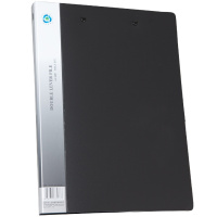 齐心(Comix) AB151A-W 坚固文件夹/资料夹/双强力夹A4 黑色