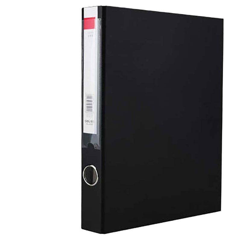 得力5454 双夹纸板文件夹 黑色(一个装)