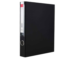 得力5454 双夹纸板文件夹 黑色(一个装)