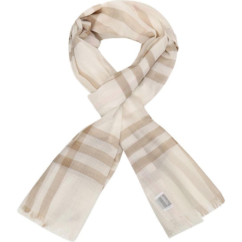 BURBERRY 博柏利 男女款通用款 绵羊毛/桑蚕丝围巾丝巾 80214421