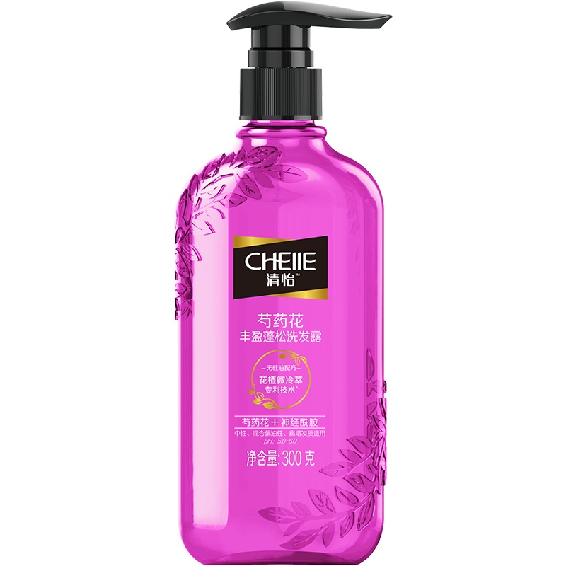 清怡芍药花丰盈蓬松洗发露300g
