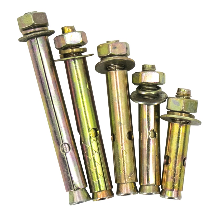 海斯迪克 HK-06 彩锌膨胀螺栓 拉爆螺丝 五金工具 紧固件螺栓 镀彩锌膨胀螺丝