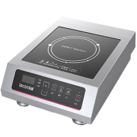 乐创( lecon) 商用电磁炉3500W大功率 平面不锈钢电磁灶 餐厅酒店按键爆炒大火力电池炉新款 LC-SY3500