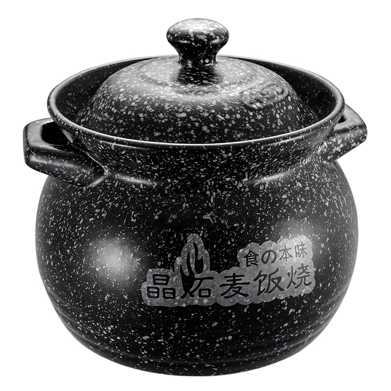 爱仕达(ASD))麦饭石釉面陶瓷煲 3.5L大容量 进口矿石 下沉式锅盖 煲粥砂锅中药烫锅明火专用RXC35B4WG-S