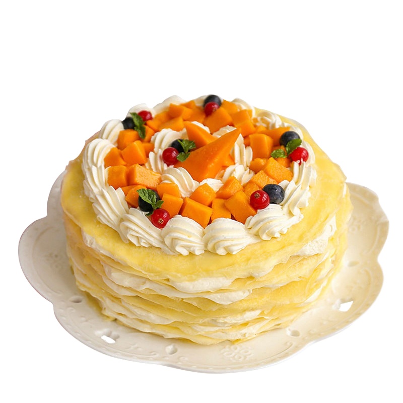 时刻陪你 榴莲千层 2磅 8寸