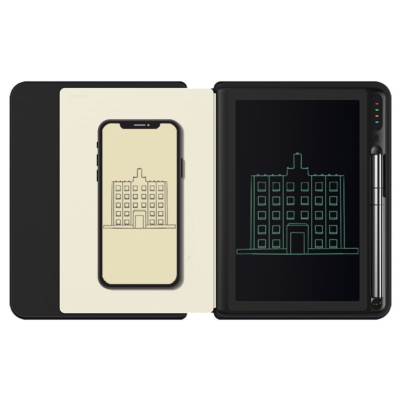 好写(howshow)智能手写本云笔记 电子笔记本手绘画板 液晶商务记事本写字板 无线蓝牙传输 紫色