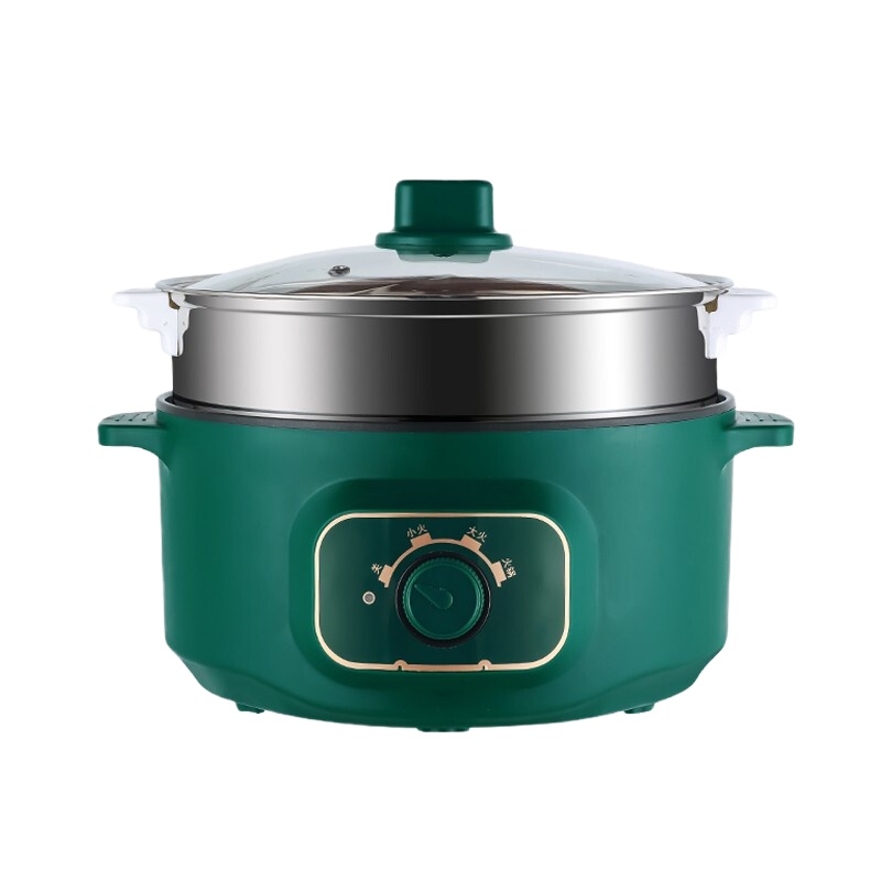 苏宁宜品推荐 乘泰 家用电饭锅 升级款绿色 手动旋钮26 带1蒸笼YO-800A