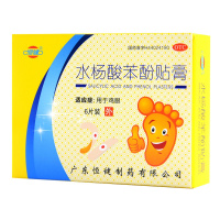 3盒】恒健水杨酸苯酚贴膏 6片/盒 用于鸡眼