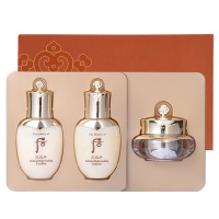 whoo 后 天气丹水乳面霜中样花献光彩紧颜三件套小样试用装旅行套装面部护肤套装礼盒