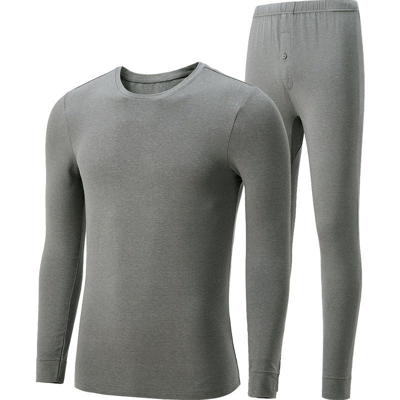 HLA海澜之家羊绒蛋白保暖内衣套装秋冬男士棉毛衫HUTAJ3R015A