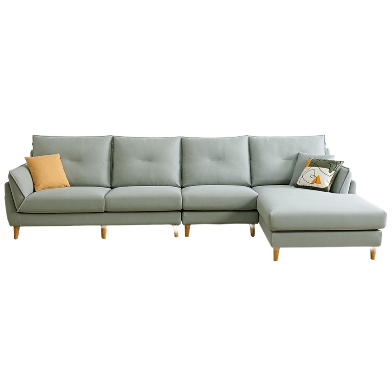 全友家居 现代北欧科技布仿棉麻布艺沙发 可拆洗组合大小户型多规格可选