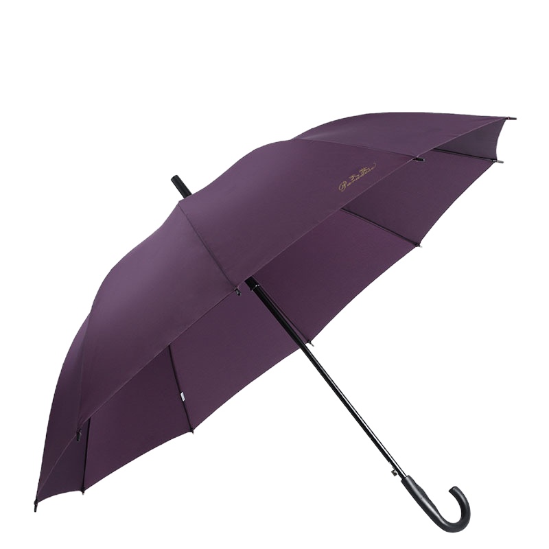 天堂伞简约加大号加固防风防晒男士三人情侣双人长柄雨伞 深紫色[193E]