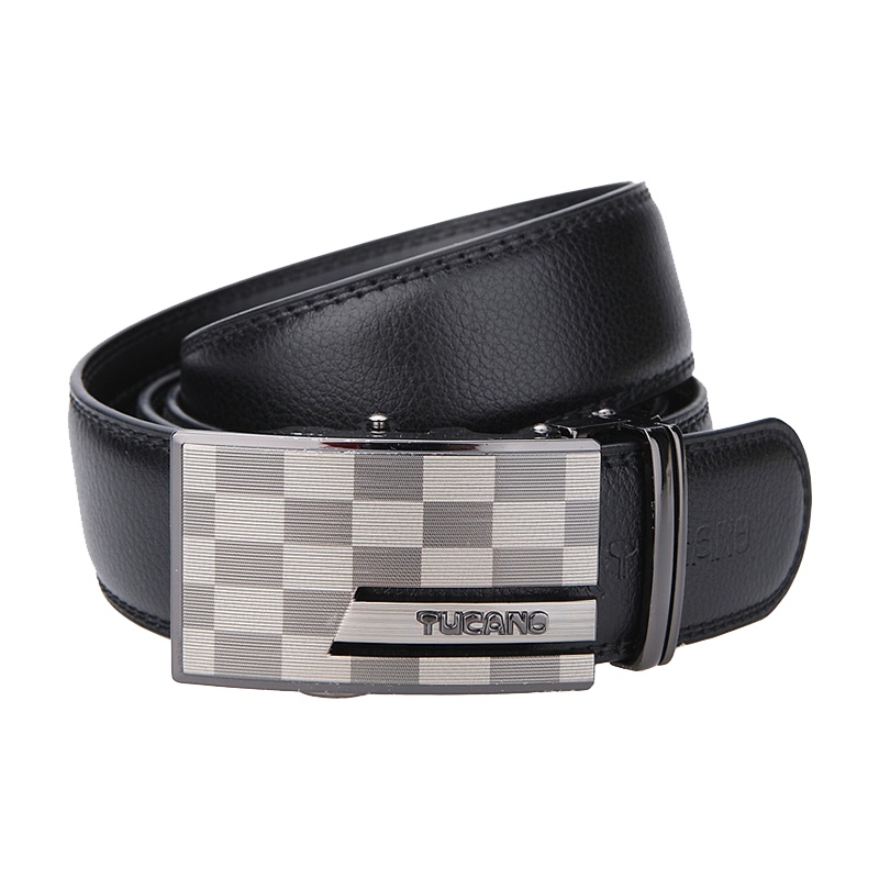 啄木鸟（TUCANO）男士皮带商务自动扣牛皮腰带 WDE3391A-88B0