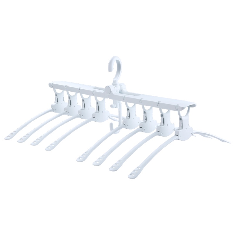 佳帮手 多功能衣架收纳折叠多层衣挂家用省空间衣撑 颜色随机