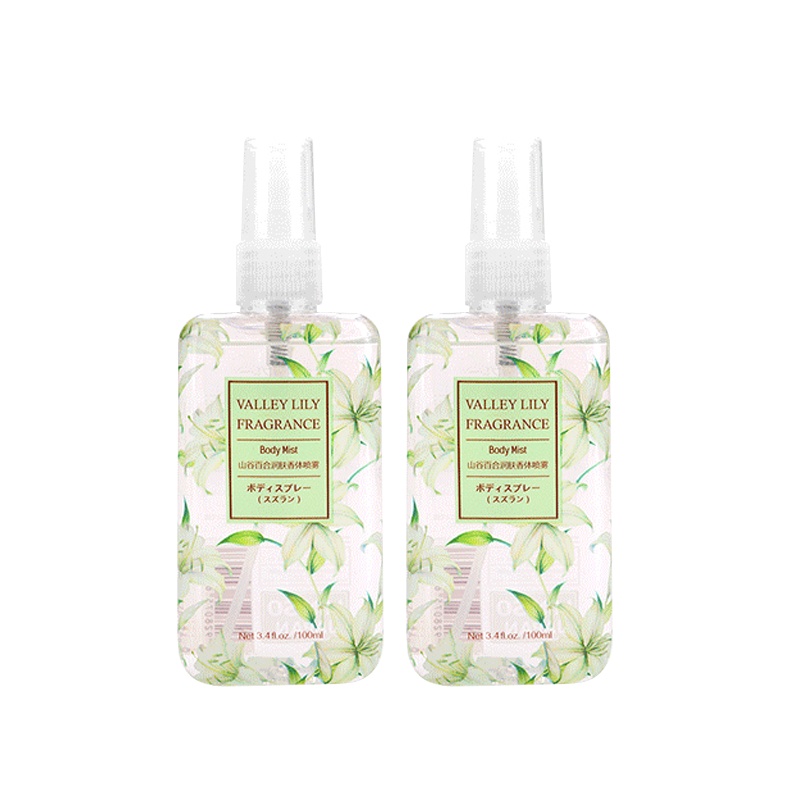 名创优品(miniso) 香体喷雾 女学生香水女士网红款香水清新淡香[2支装-网红山谷百合,100mL/1支]