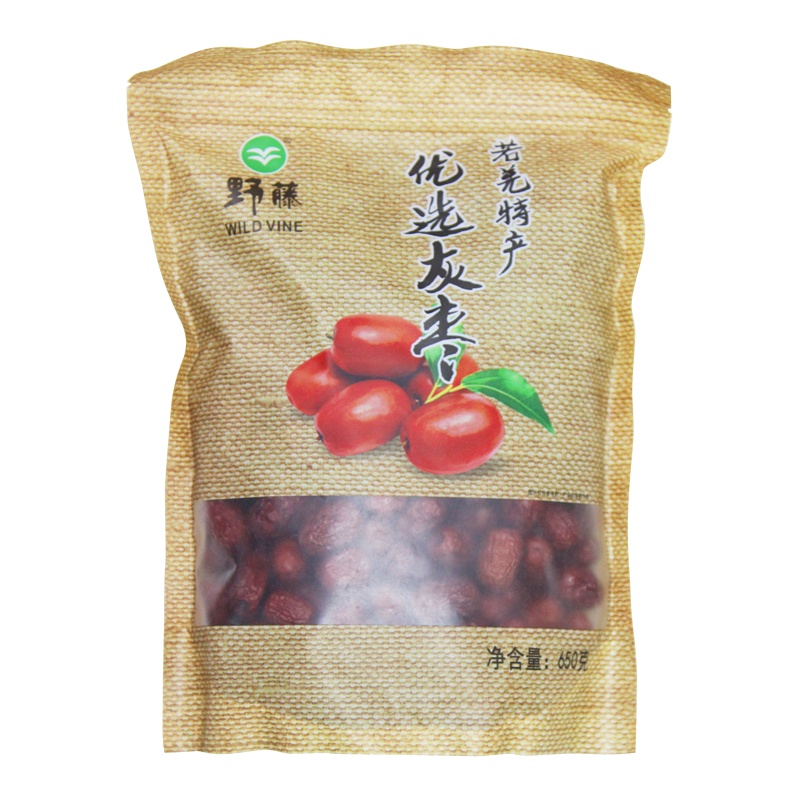 野藤新疆 若羌灰枣650g 肉厚核小 大红枣 南北干货 若羌灰枣650g