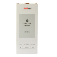 得力deliA117商务中性笔 碳素0.5mm全针管财务用笔细水笔签字笔小清新笔壳 黑色