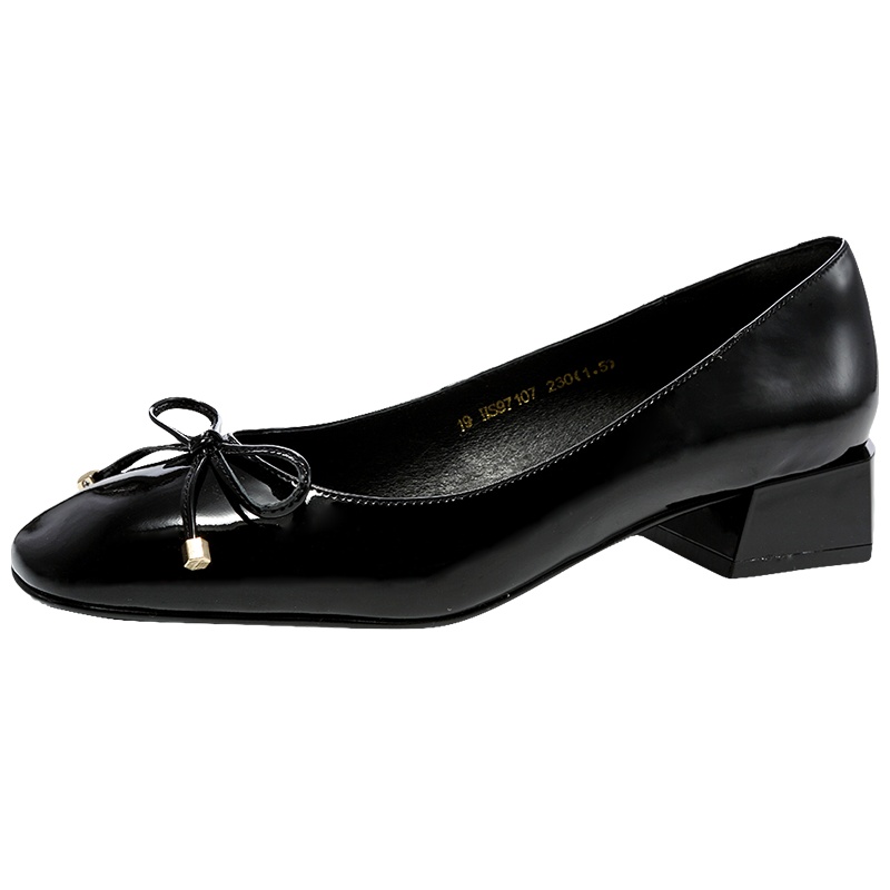 HARSON/哈森 春季可爱蝴蝶结平底舒适女鞋HS97107