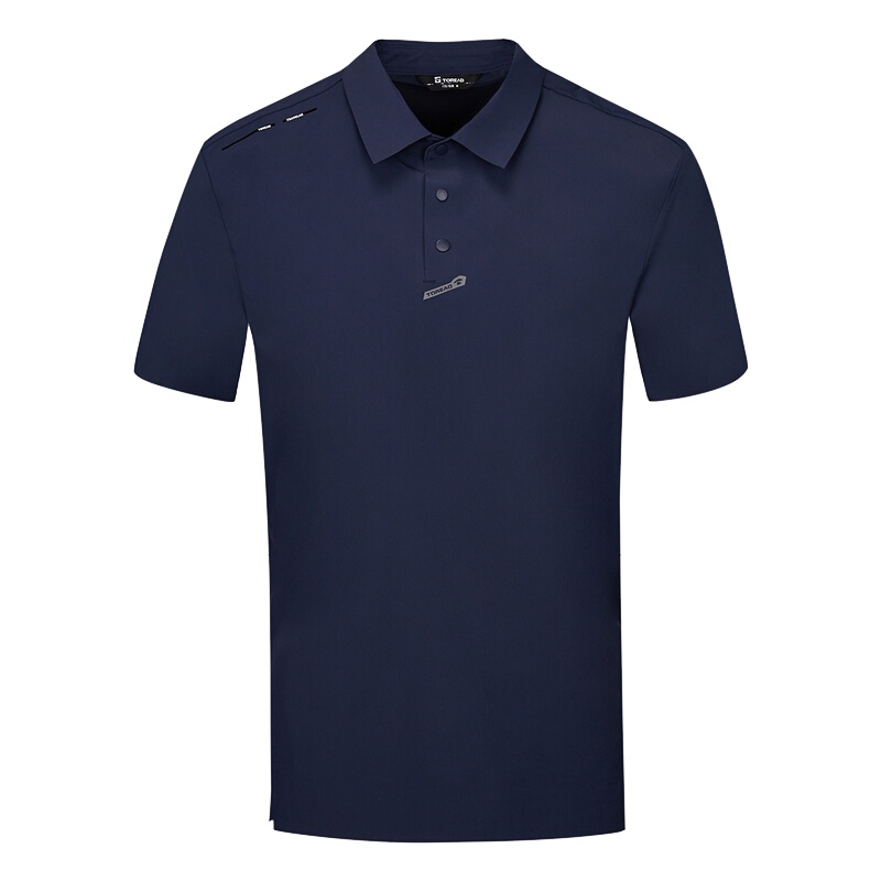 探路者（TOREAD）户外快干T恤男士弹力翻领POLO衫男式休闲t恤TAJI81735