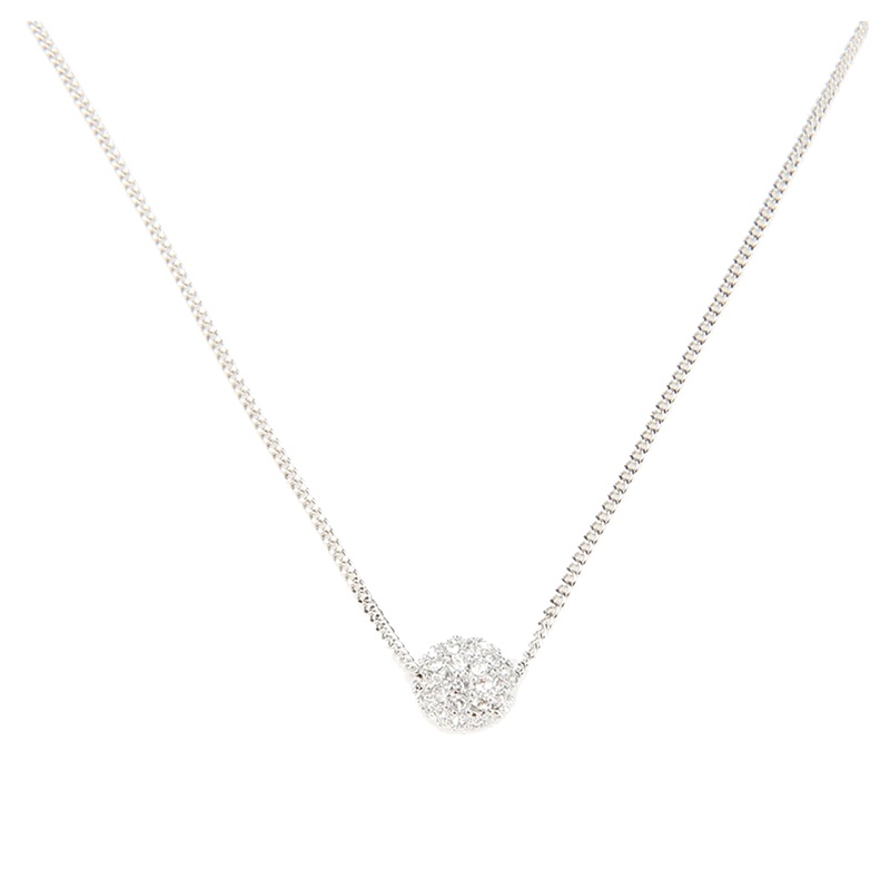 Givenchy/纪梵希 时尚密镶球型银色百搭女士项链 60414680-NY0