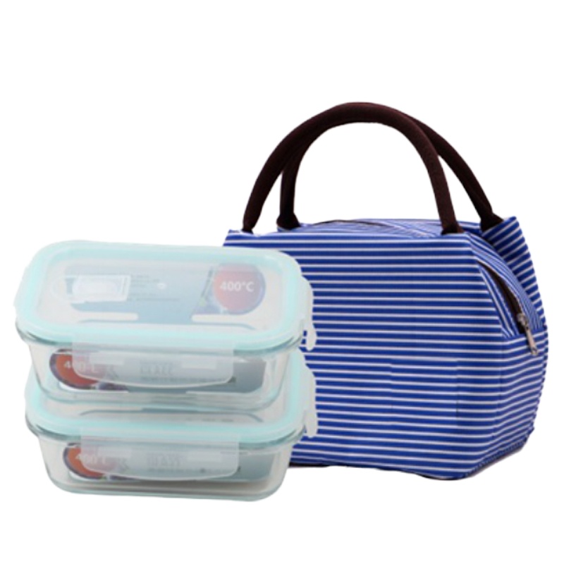 皖亭(WANTING) "皖亭高硼硅保鲜碗中长方保温包两件套T3022 "