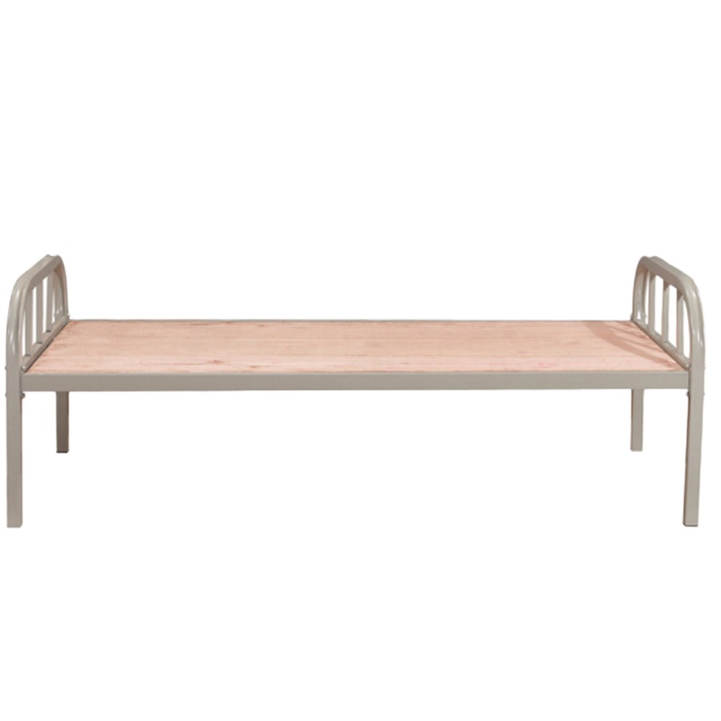 企购优品单人床 铁床 90cm宽员工宿舍床单人 铁架床 加厚单层床 工地铁艺床 普通款 900x2000 样式随机